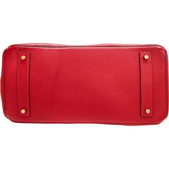 4295620BA (X6) Hermes Shoulder Bag Birkin Red Taurillon Clemence - Picture 4 of 13
